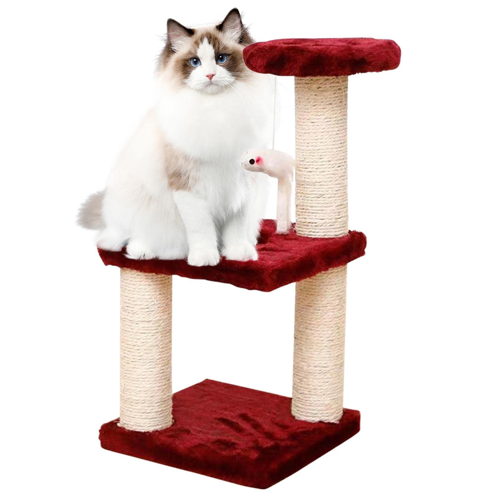 キャットタワー 多層構造 猫家族 キャットタワー 木製 宇宙船カプセル 大型猫 据え置き型